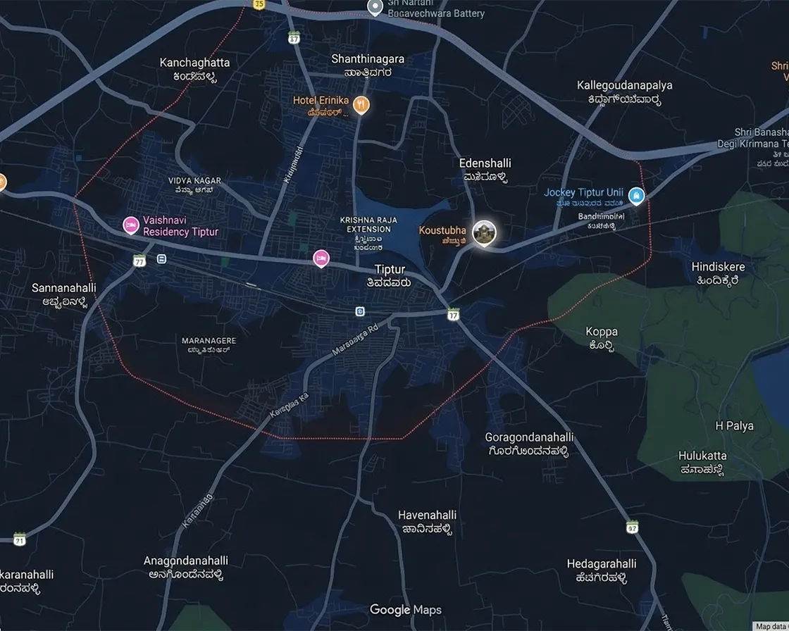 Tiptur plant location map