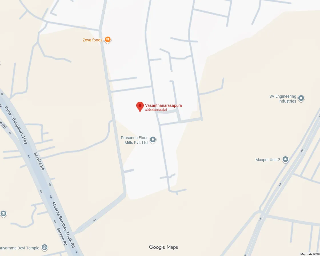 Vasanthanarasapura plant location map